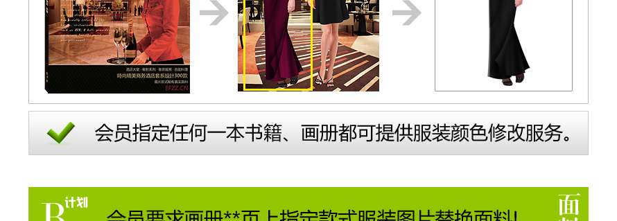 服裝設計圖修改顏色服務