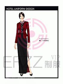酒店中餐咨客制服設(shè)計圖588