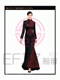 酒店中餐咨客制服設(shè)計(jì)圖596