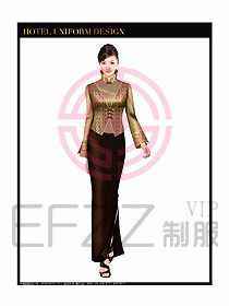 酒店中餐咨客制服設(shè)計圖613