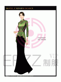 酒店中餐咨客制服設(shè)計圖629
