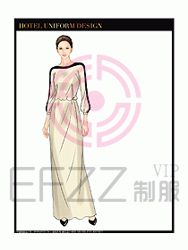 桑拿水療咨客迎賓制服設(shè)計(jì)303