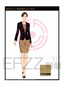 酒店大堂經(jīng)理服務(wù)制服設(shè)計(jì)636