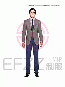 男職業(yè)裝西服設計圖317