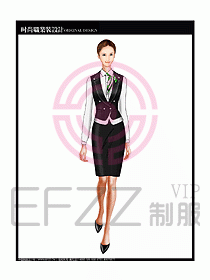 女職業裝襯衫馬夾設計圖216