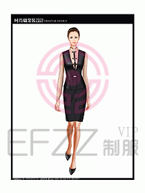 女職業(yè)裝襯衫馬夾設(shè)計圖236