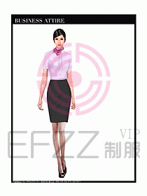 空姐職業(yè)服裝設(shè)計效果圖447