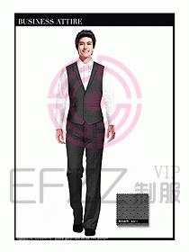 男職業(yè)裝商務(wù)馬夾設(shè)計129