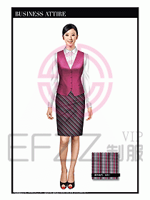 女職業(yè)裝時尚馬夾設(shè)計(jì)317