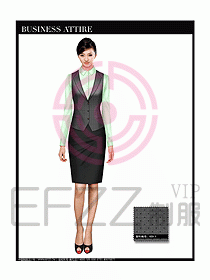 女職業(yè)裝時(shí)尚馬夾設(shè)計(jì)326