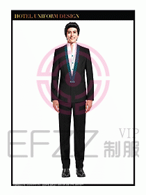 酒店總臺服務員制服設計圖657