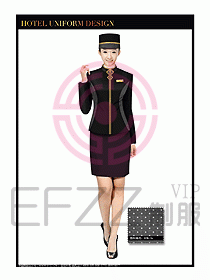 酒店門(mén)童行李生制服設(shè)計(jì)圖837