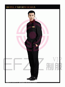 酒店門(mén)童行李生制服設(shè)計(jì)圖858