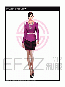 專賣店營業(yè)員服裝設(shè)計圖1022
