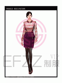 專賣店?duì)I業(yè)員服裝設(shè)計(jì)圖1034