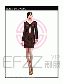 專賣店營業(yè)員服裝設(shè)計圖1039