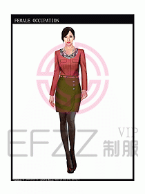 專賣店?duì)I業(yè)員服裝設(shè)計(jì)圖1065