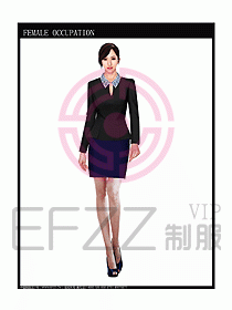 專賣店營業員服裝設計圖1074
