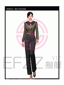 專賣店營業(yè)員服裝設計圖1072