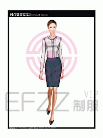 專賣店營業(yè)員服裝設計圖1084