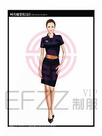 專賣店營業(yè)員服裝設(shè)計圖1087