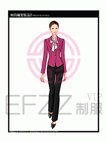 專賣店營業(yè)員服裝設(shè)計圖1135