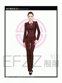 專賣店營業員服裝設計圖1157