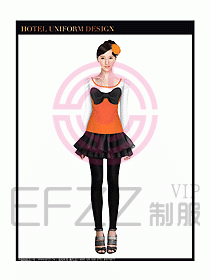 專(zhuān)賣(mài)店?duì)I業(yè)員服裝設(shè)計(jì)圖1182