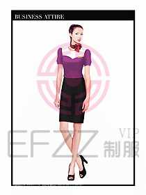 專賣店營業員服裝設計圖1207