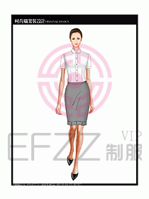 女職業(yè)裝短袖襯衫設(shè)計(jì)圖184