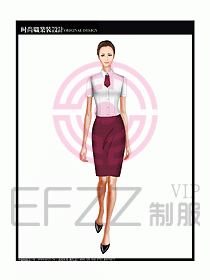 女職業裝短袖襯衫設計圖200