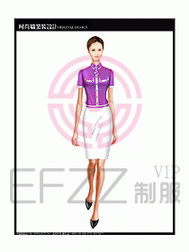 女職業裝短袖襯衫設計圖205