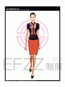 女職業(yè)裝短袖襯衫設計圖221