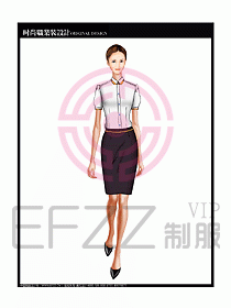 女職業(yè)裝短袖襯衫設(shè)計圖228
