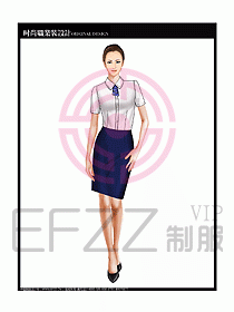 女職業(yè)裝短袖襯衫設(shè)計(jì)圖235