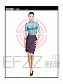 女職業(yè)裝短袖襯衫設計圖242