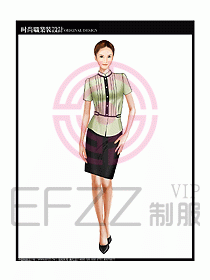 女職業(yè)裝短袖襯衫設(shè)計圖252