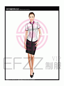 女職業(yè)裝短袖襯衫設(shè)計(jì)圖260