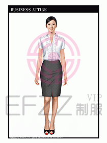 女職業(yè)裝短袖襯衫設(shè)計圖266