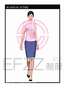 女職業(yè)裝短袖襯衫設計圖288