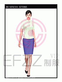 女職業(yè)裝短袖襯衫設(shè)計圖289