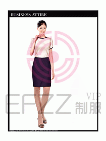 女職業(yè)裝短袖襯衫設(shè)計(jì)圖295