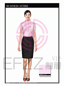 女職業(yè)裝短袖襯衫設(shè)計(jì)圖299