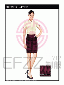 女職業裝短袖襯衫設計圖314
