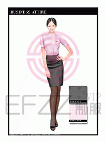 女職業(yè)裝短袖襯衫設計圖331