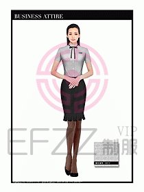 女職業(yè)裝短袖襯衫設(shè)計(jì)圖340
