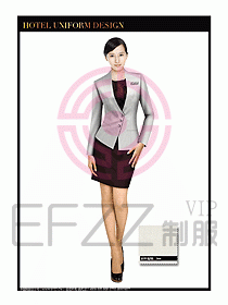 酒店大堂服務員制服設計圖683