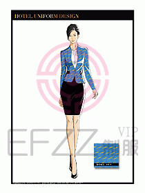 桑拿水療會所前臺服務(wù)員制服227