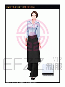 酒店西餐服務員制服設計936