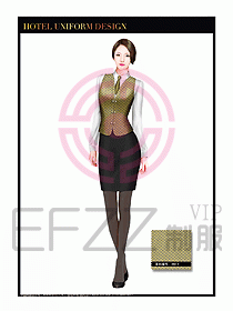 酒店西餐服務員制服設計942